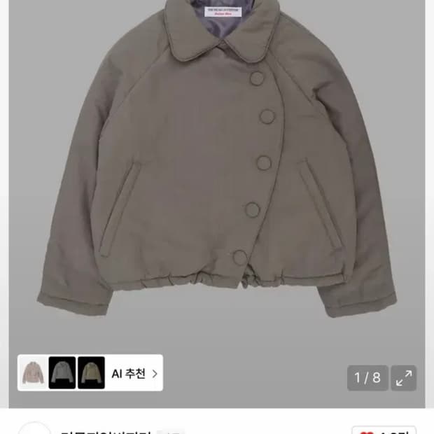 더뮤지엄비지터 패딩