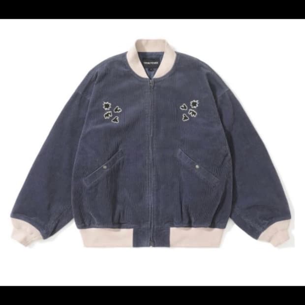 예스아이씨 코듀로이 바시티 자켓