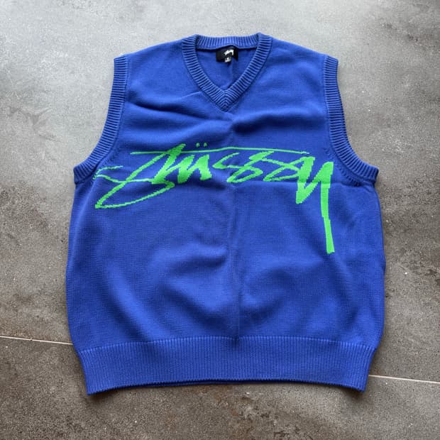 STUSSY SWEATER VEST 스웨터 베스트 S
