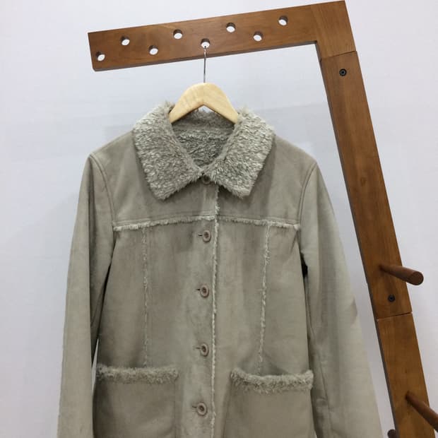 일본빈티지 베이지 무스탕