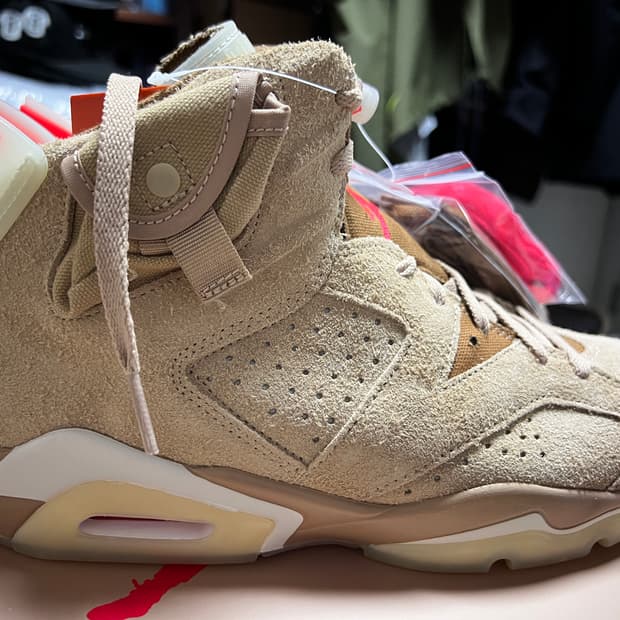 조던 6 x 트래비스 스캇 레트로 SP 브리티쉬 카키