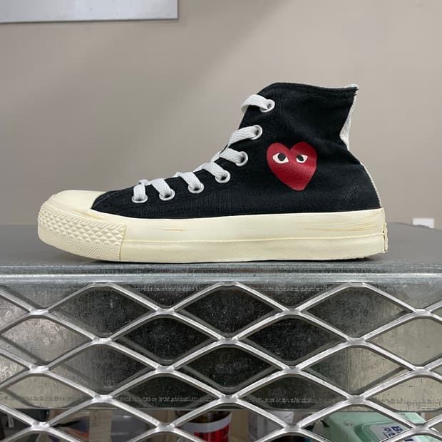 꼼데가르송 X 컨버스 하이 블랙 235 (gr-4354)