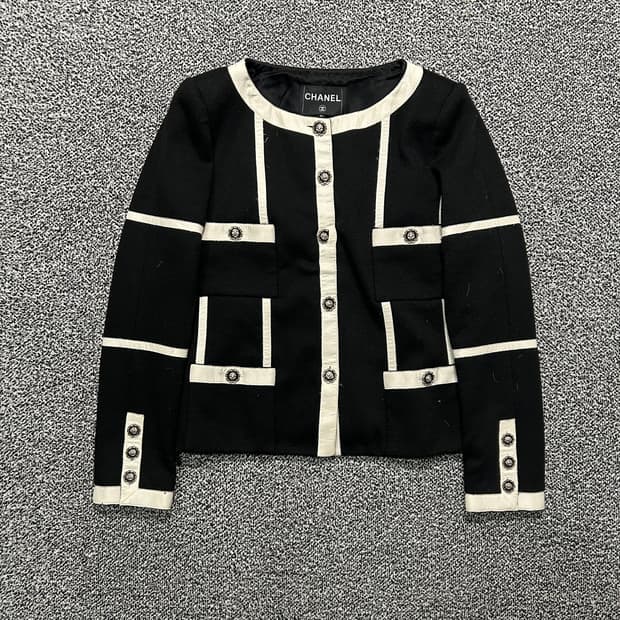 샤넬(Chanel)빈티지 크롭 트위드 자켓