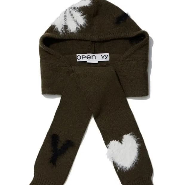 Openyy 오픈와이와이 자카드 머플러 브라운 새상품