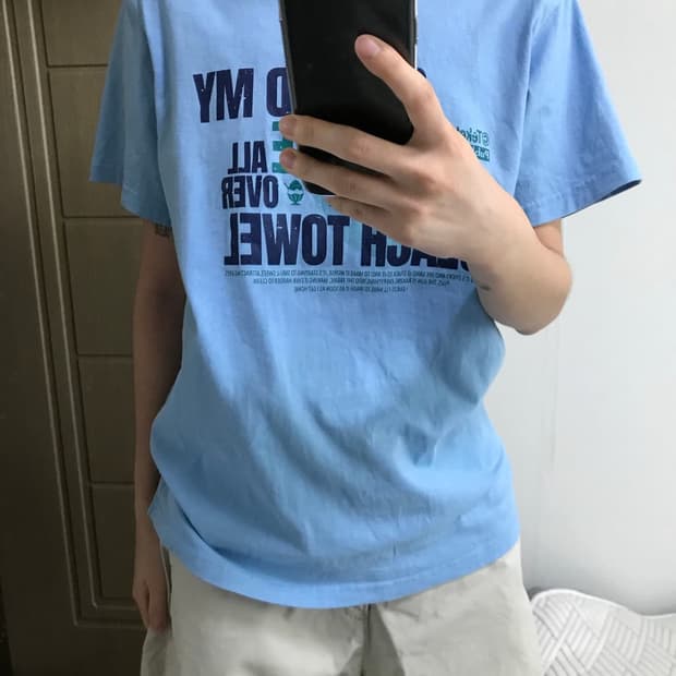 테켓 블루반팔