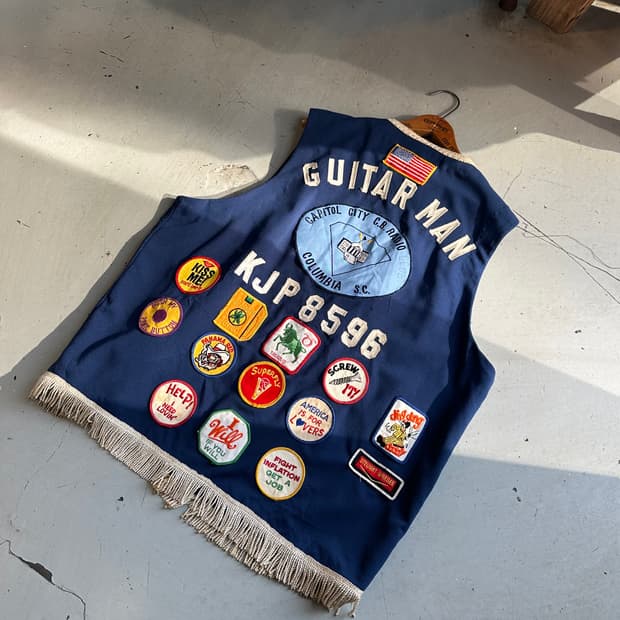 크레이치 패치워크 웨스턴 에스닉 베스트