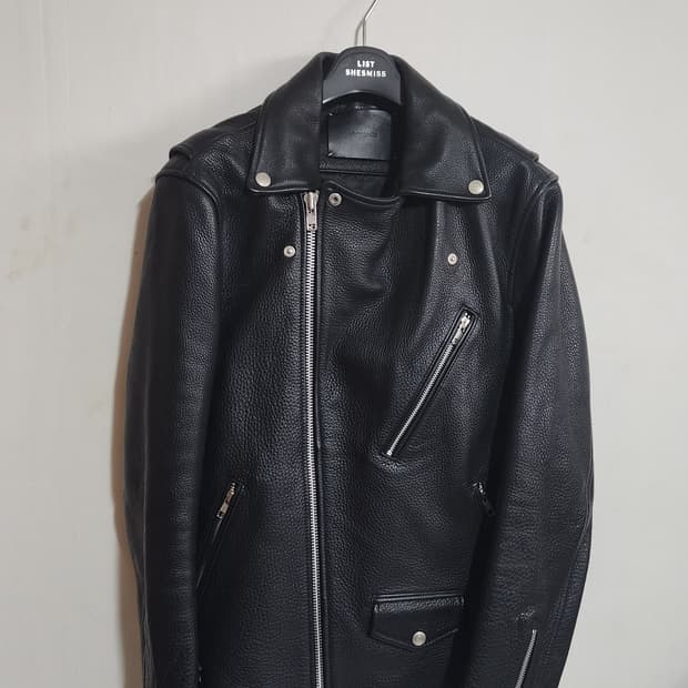 비바스튜디오 블랙 가죽 라이더 자켓