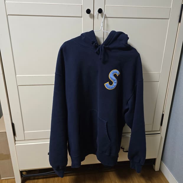 25ss 슈프림 S로고 후드 네이비 XL
