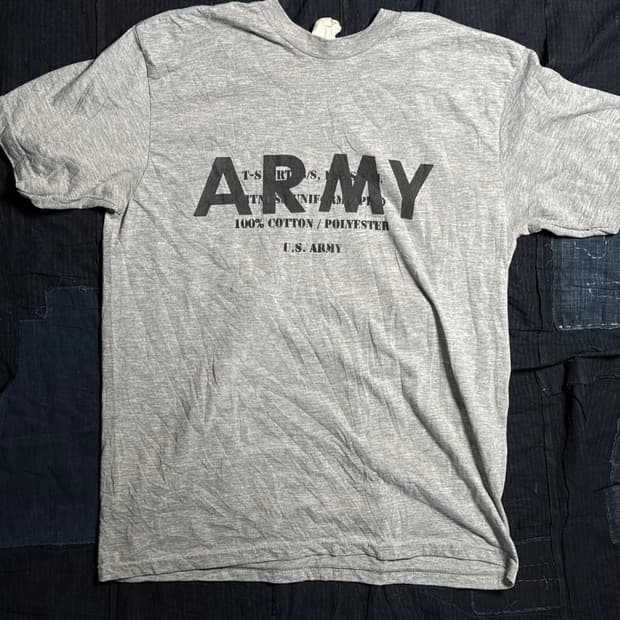 00's U.S Army 'Spec.' 스텐실 IPFU 티셔츠 L
