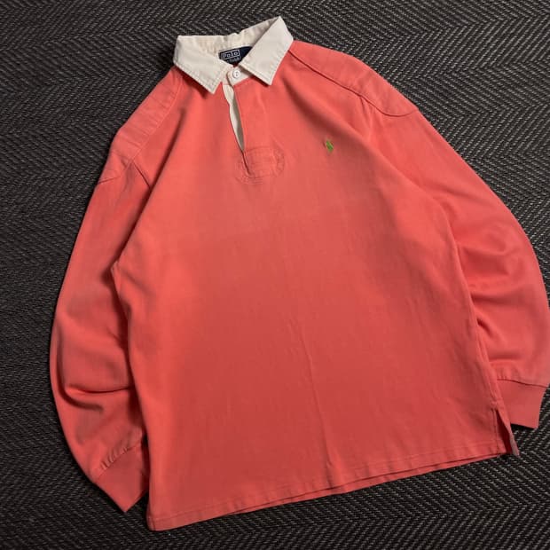 폴로 랄프로렌 포니 미니멀 럭비 긴팔 티셔츠y 4463