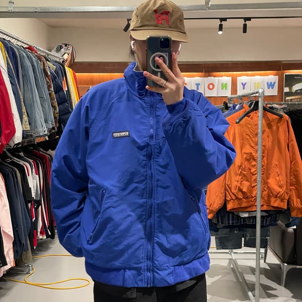 빈티지 플리스 바람막이 자켓