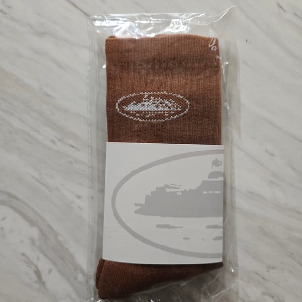 Corteiz socks 코르테이즈 양말 브라운 1ea