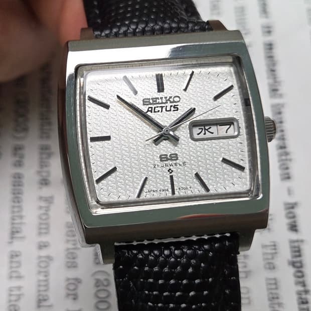 레어] 빈티지 세이코 액투스SS 테레비 순정 입체다이얼 한자 데이데이트 