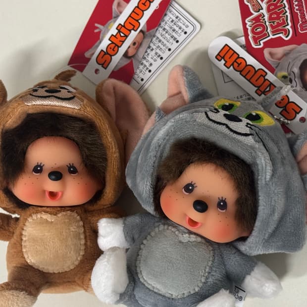 몬치치 톰과제리 키링 monchhichi