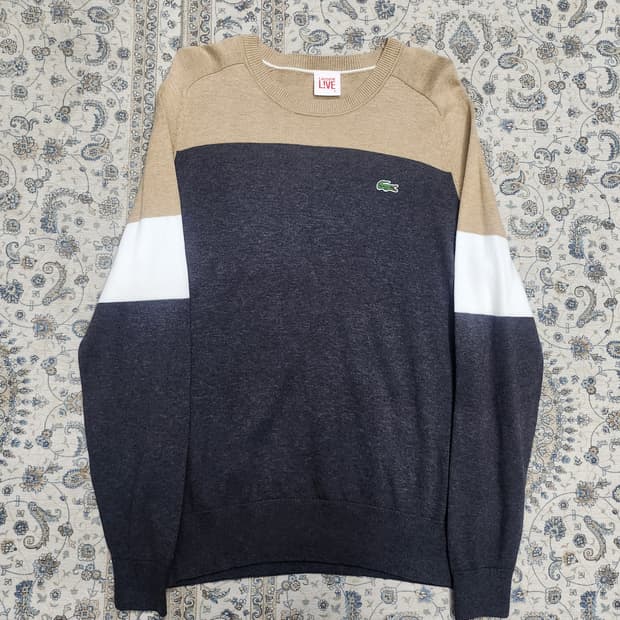 라코스테 라이브 컬러블록 니트 5사이즈 (95-100사이즈감)