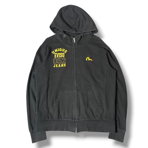 에비수 옐로우 로고 052 후드집업 M