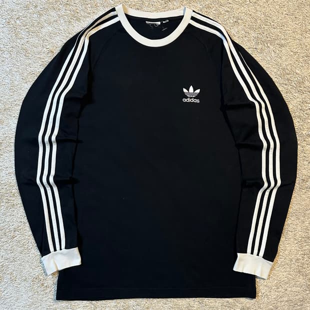 아디다스 ADIDAS 파이어버드 스포티 사이드라인 롱슬리브 블랙
