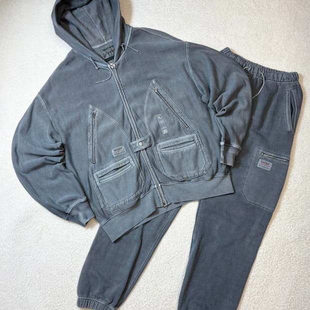 스펙테이터 x 헨리코튼 피셔맨 타입 2 후드집업 셋업 pn6175