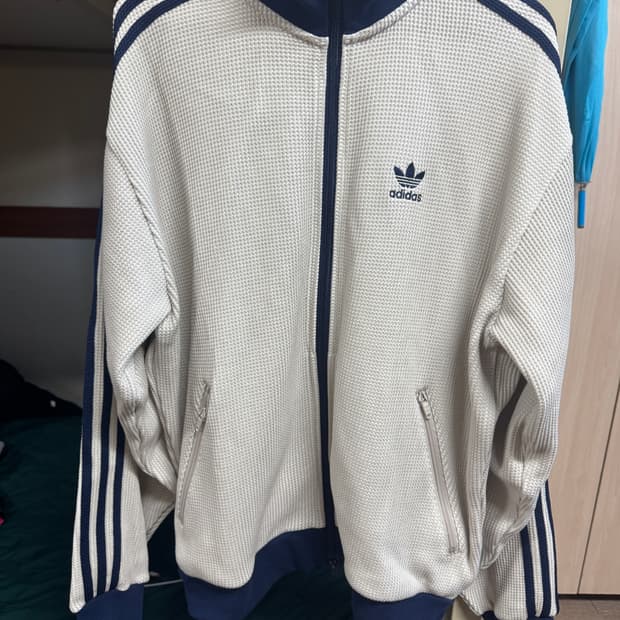 아디다스 니트 트랙탑 베이지 