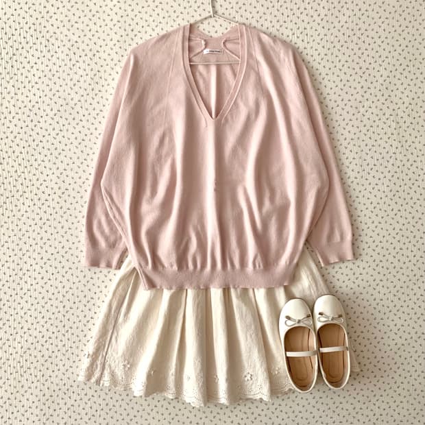 파스텔핑크 딸기우유 아방 니트