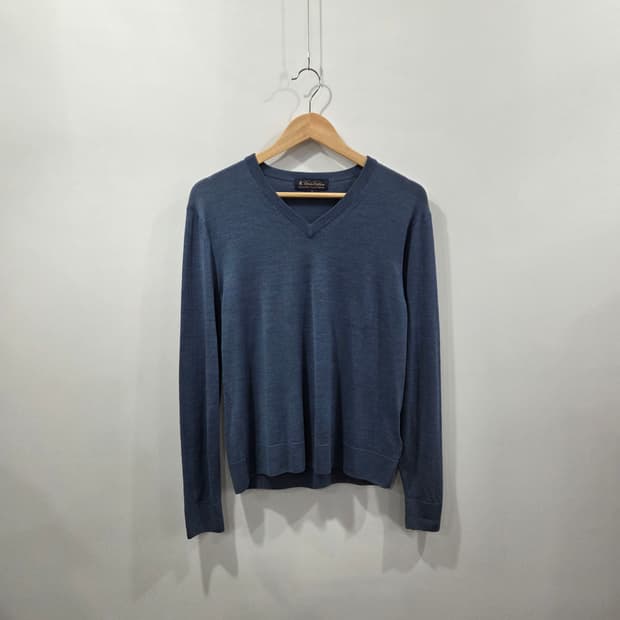 브룩스브라더스 브이넥 울 니트 S