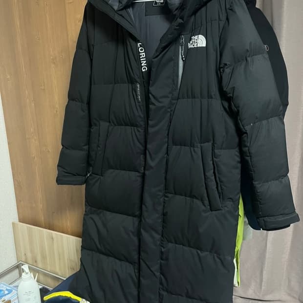 노스페이스 롱패딩 블랙 s