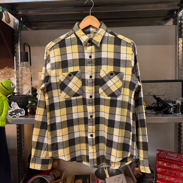 슈가케인 플란넬 워크셔츠 일본생산 M