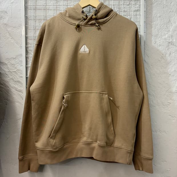 나이키 ACG 풀오버 베이지 후드티 M