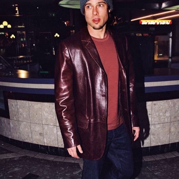 [105] 빈티지 레더 블레이저 자켓