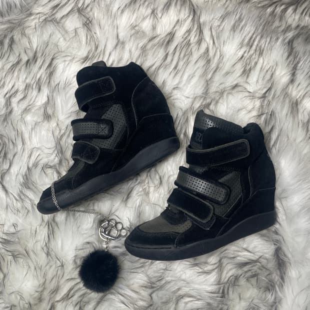 Ash 아쉬 웨지힐 스니커즈 블랙