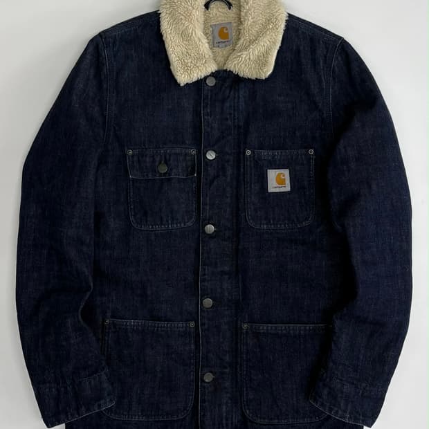 [S] 칼하트 피닉스 데님 트러커 워크 자켓