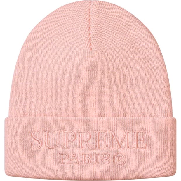 Supreme Tonal Logo Beanie Lt. pink