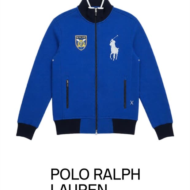 정품 폴로 랄프로렌 치프키프 빅포니 블루 져지 집업