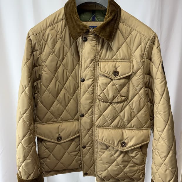 폴로 코듀로이 퀼팅패딩