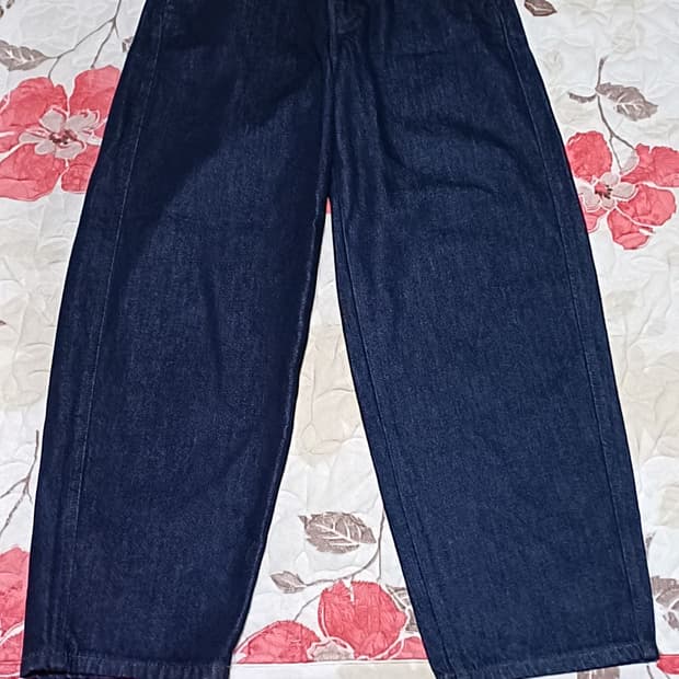 유니클로 와이드 테이퍼드진 29인치 기장100