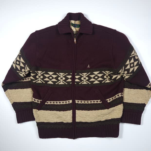 빈폴 오버핏 니트 집업 