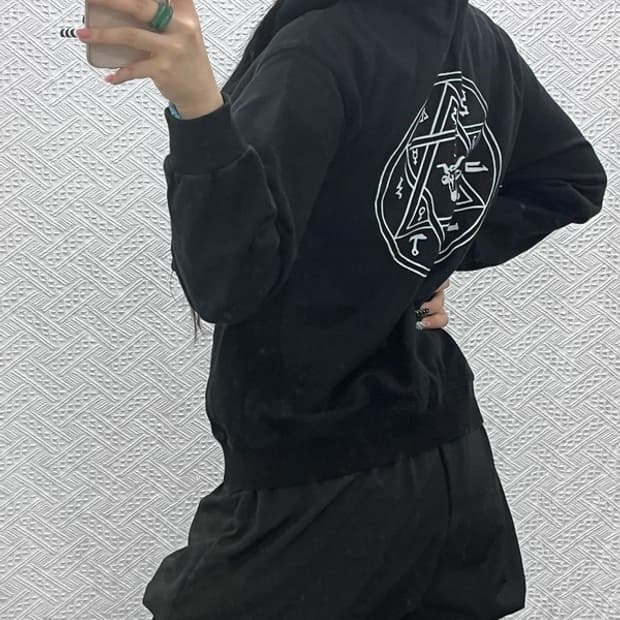 미스치프 스트릿 펑크 힙합 고딕 후드집업 FREE C10381