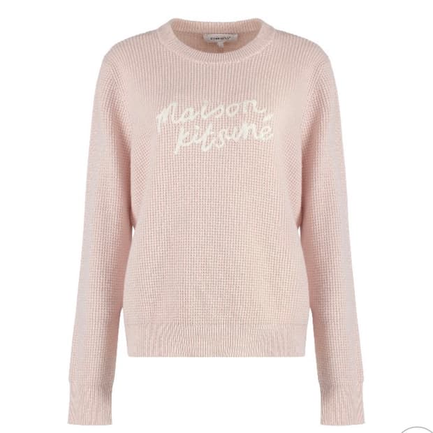 메종키츠네 크루넥 울 스웨터