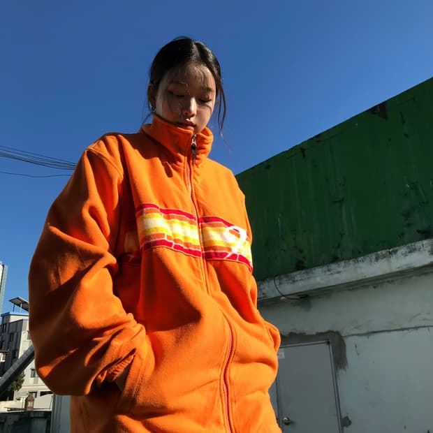 피코 오렌지 오렌지 후리스 