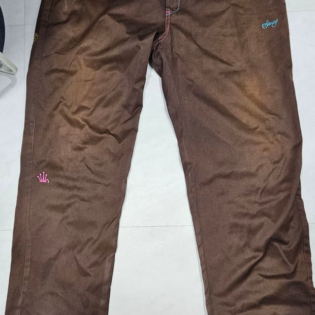 스투시 00's 치노팬츠 브라운 32