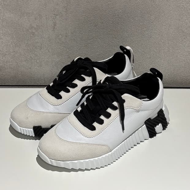 에르메스 바운싱 고트스킨 스니커즈