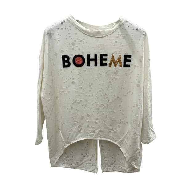 미쉘 화이트 BOHEME 티셔츠