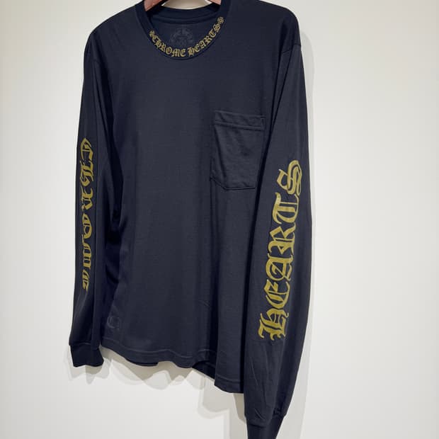 크롬하츠 넥로고 포켓 롱슬리브 블랙/아미