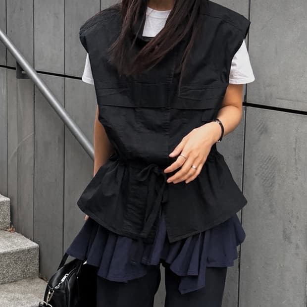 LCDC TM OUT POCKET VEST BLACK