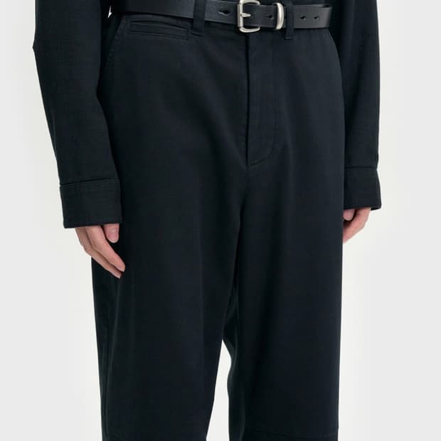 벨리에 미드 와이드 치노 블랙 4(30)