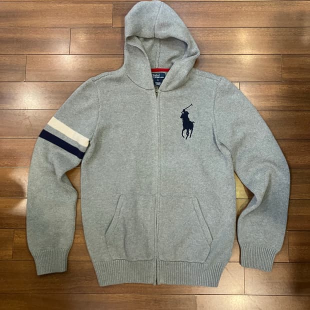 폴로랄프로렌 빅포니 니트 후드집업