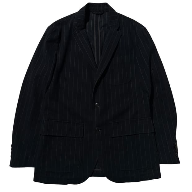 폴로 랄프로렌 스트라이프 싱글 3B 블레이저 자켓 블랙