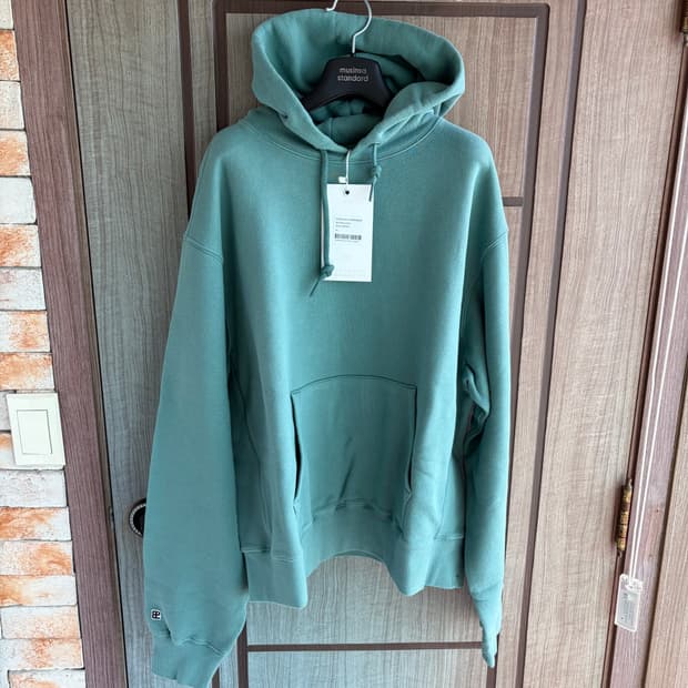 새상품(XL)이스트로그 퍼머넌트 클래식핏 후드티 더스티그린