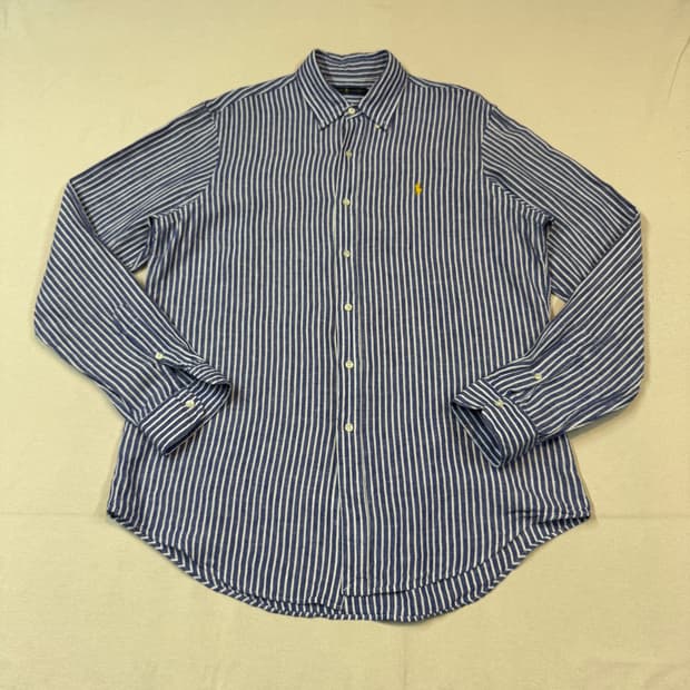 L) 폴로 랄프로렌 클래식핏 스트라이프 린넨 셔츠