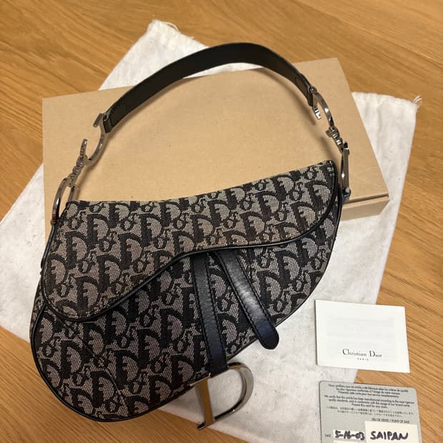 빈티지 디올 새들백